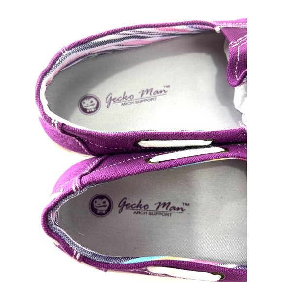 Gecko Man Canvas Sip-on Shoes , Size W9 - Picture 4 of 8